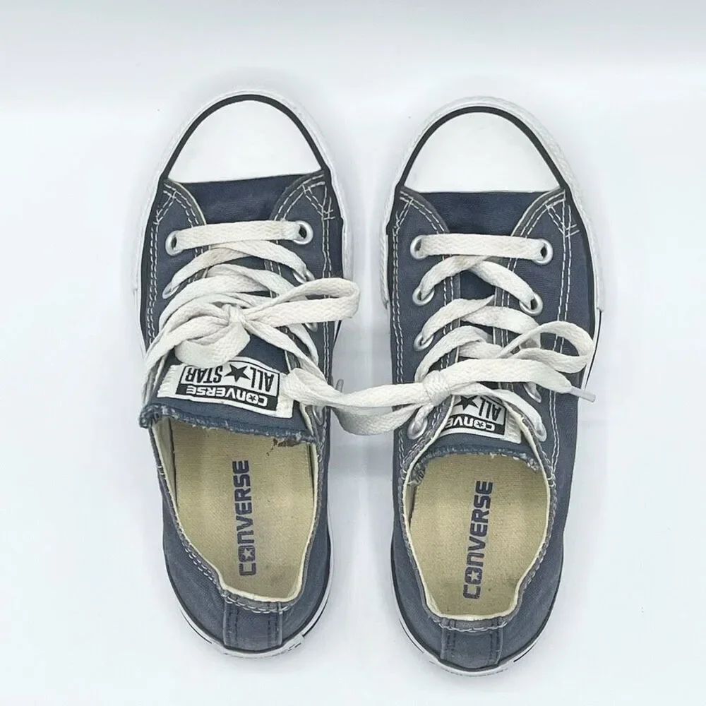 Converse All Star denim blue lace up sneakers - Kids US 13